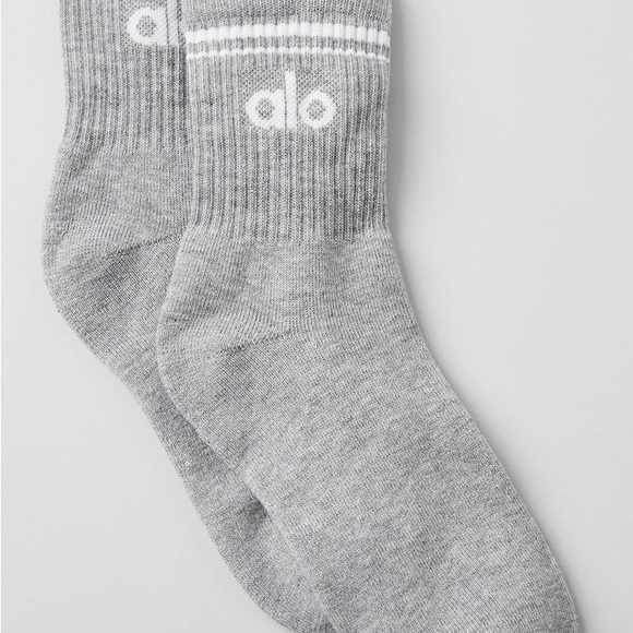 ALO Unisex Half-Crew Throwback Sock Sz S - Picture 5 of 8